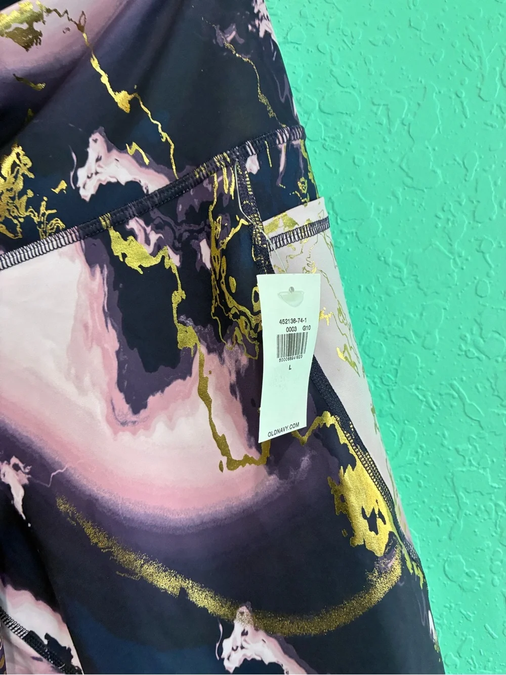 Women’s Marble Active 7/8 Leggings L power soft old navy high rise compression